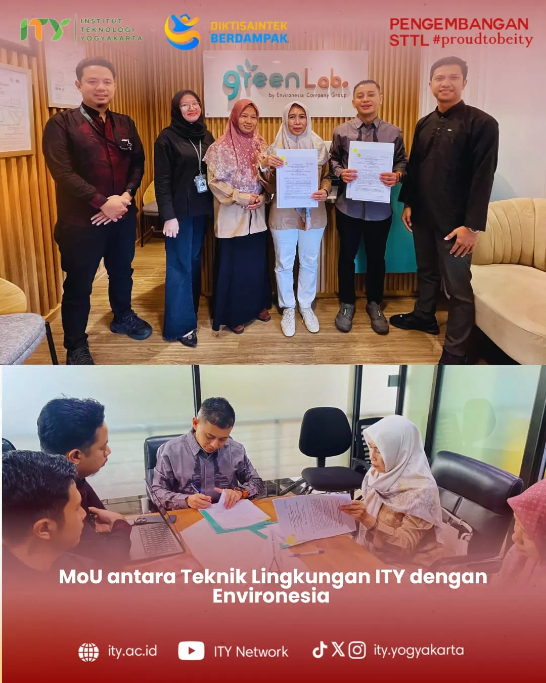 Sinergi untuk Bumi Teknik Lingkungan ITY dan Environesia berkolaborasi dalam inovasi pengelolaan lingkungan